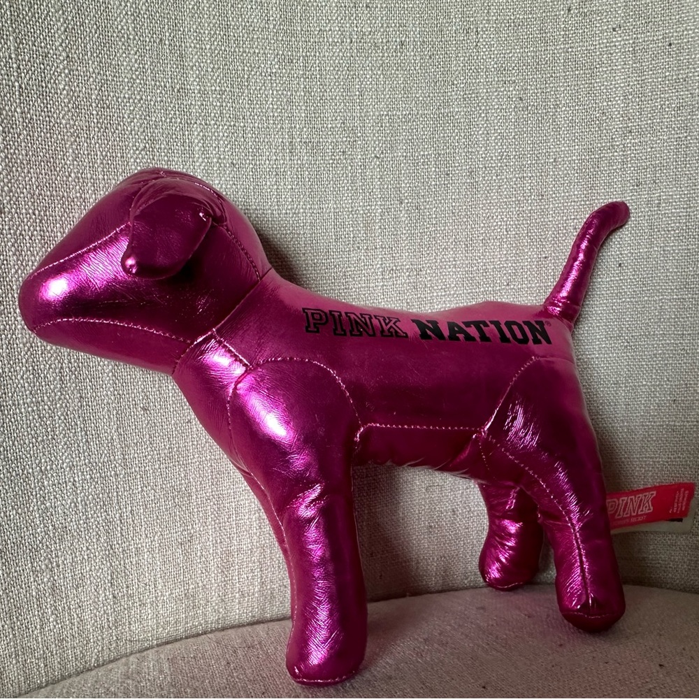 Pink Mini Dog metallic pink